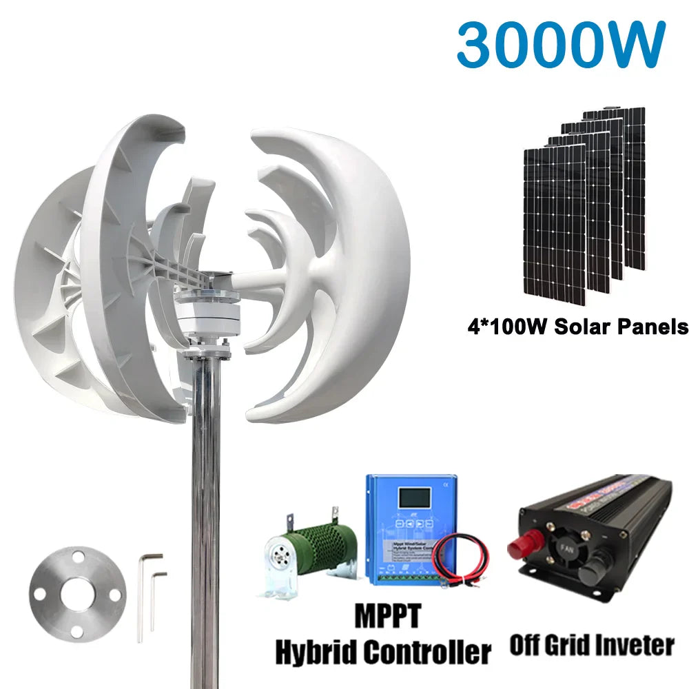 3000W 12V/24V Wind Turbine Generator