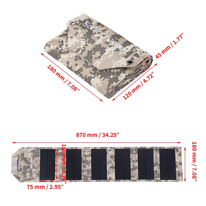 100W/80W/60W Foldable Solar Panel Charging Bag