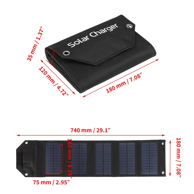 100W/80W/60W Foldable Solar Panel Charging Bag