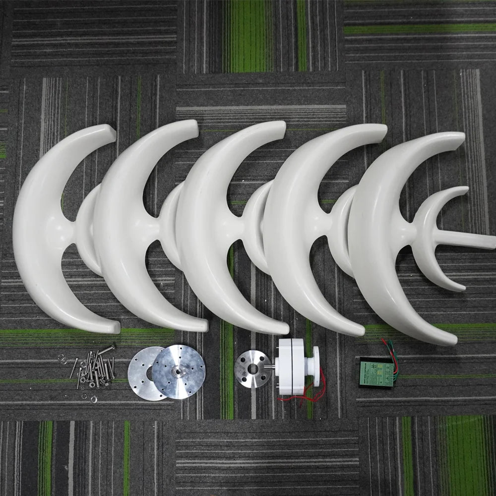 3000W 12V/24V Wind Turbine Solar Panels Battery 220V Inverter