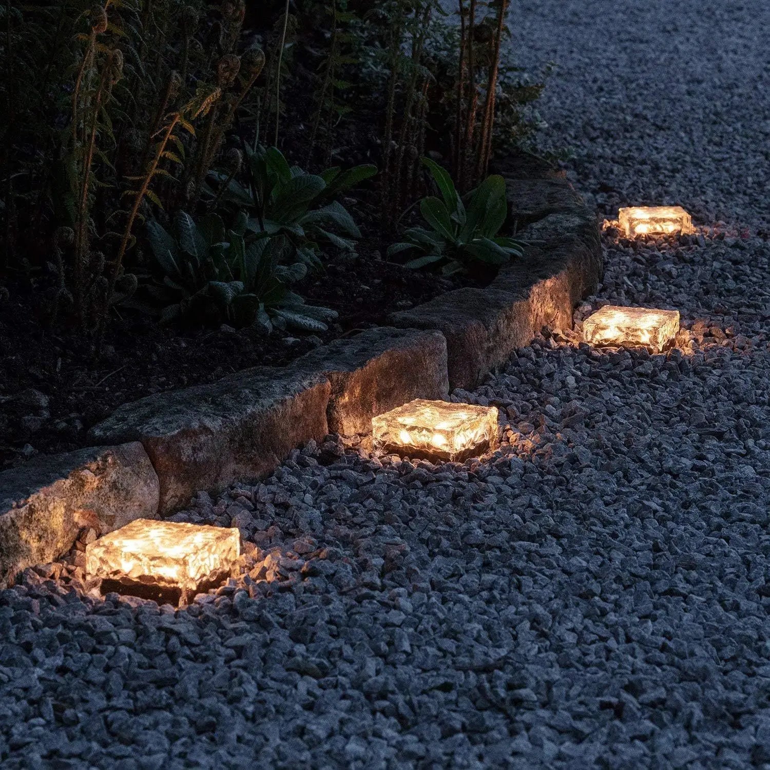 Solar Powered Brick Lights