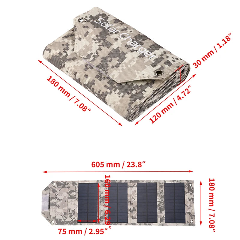 100W/80W/60W Foldable Solar Panel Charging Bag