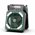 Solar Portable Electric Fan with LED Lights