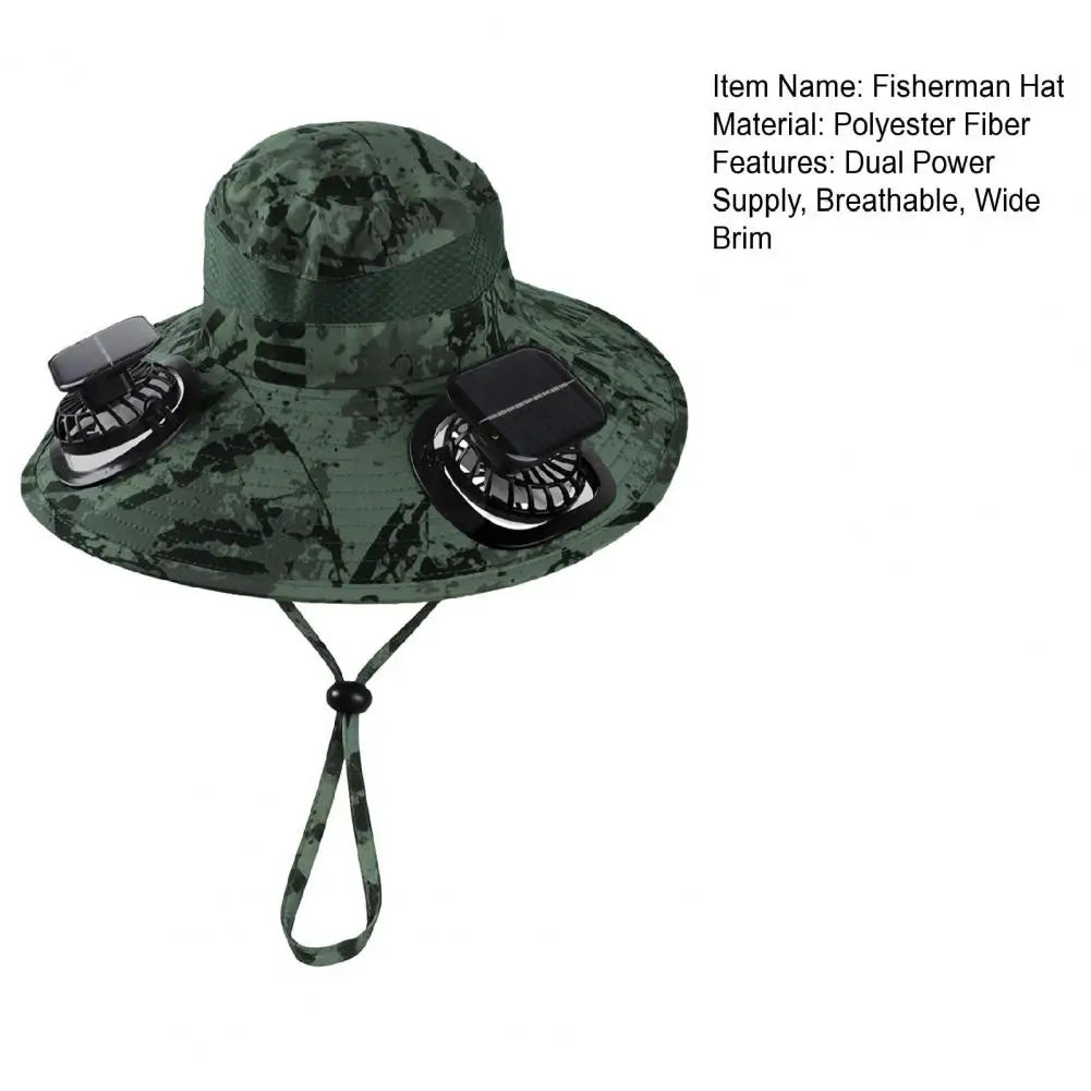 Solar Fan Hat - UPF50 Wide Brim